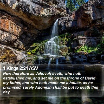 1 Kings 2:24 ASV Bible Verse Image