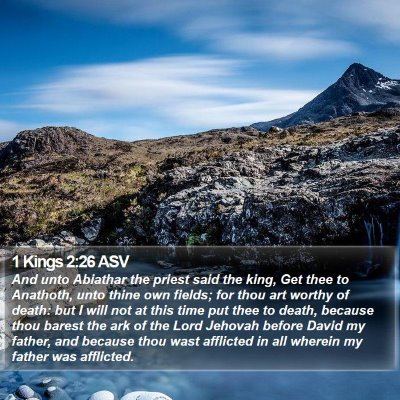 1 Kings 2:26 ASV Bible Verse Image
