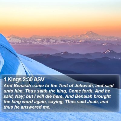 1 Kings 2:30 ASV Bible Verse Image