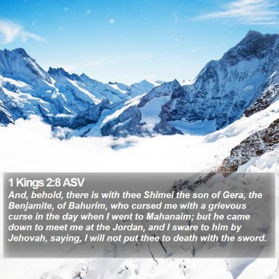 1 Kings 2:8 ASV Bible Verse Image