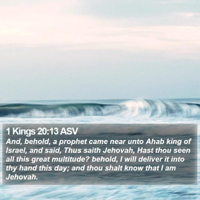 1 Kings 20:13 ASV Bible Verse Image