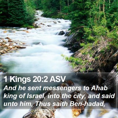 1 Kings 20:2 ASV Bible Verse Image