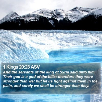 1 Kings 20:23 ASV Bible Verse Image