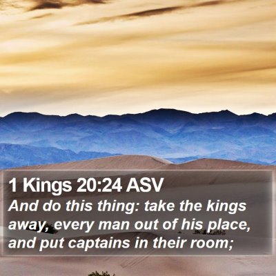 1 Kings 20:24 ASV Bible Verse Image