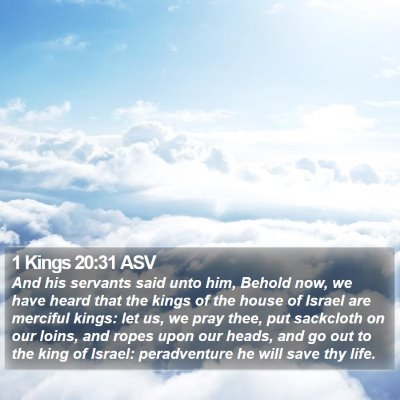 1 Kings 20:31 ASV Bible Verse Image