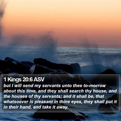 1 Kings 20:6 ASV Bible Verse Image