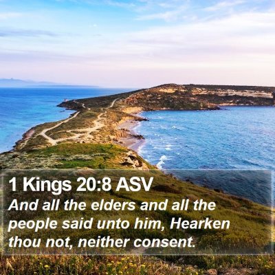 1 Kings 20:8 ASV Bible Verse Image