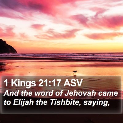 1 Kings 21:17 ASV Bible Verse Image