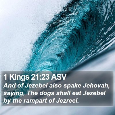 1 Kings 21:23 ASV Bible Verse Image