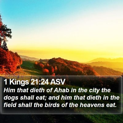 1 Kings 21:24 ASV Bible Verse Image