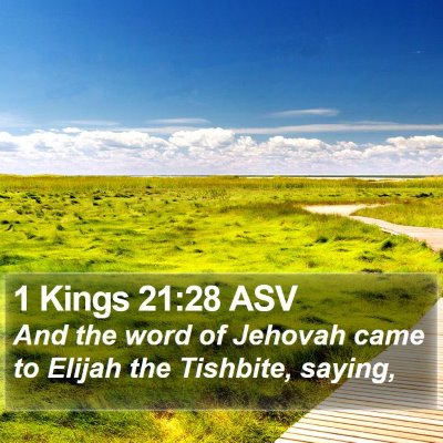 1 Kings 21:28 ASV Bible Verse Image