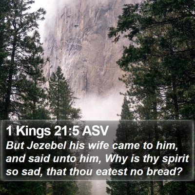 1 Kings 21:5 ASV Bible Verse Image