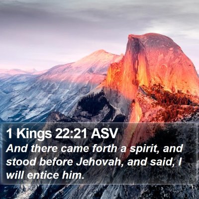 1 Kings 22:21 ASV Bible Verse Image