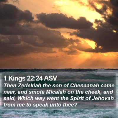 1 Kings 22:24 ASV Bible Verse Image