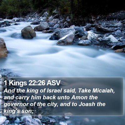 1 Kings 22:26 ASV Bible Verse Image