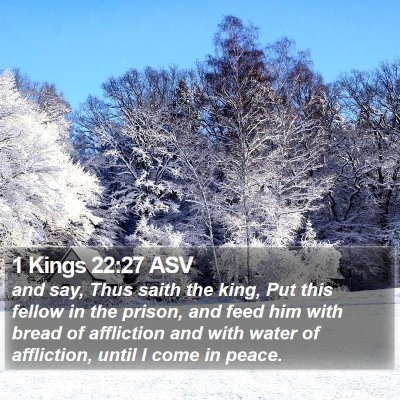 1 Kings 22:27 ASV Bible Verse Image
