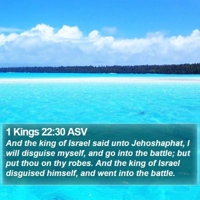 1 Kings 22:30 ASV Bible Verse Image