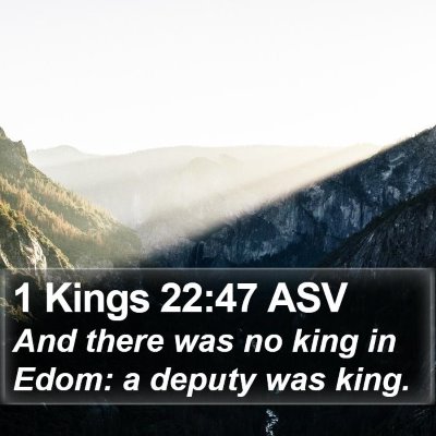 1 Kings 22:47 ASV Bible Verse Image