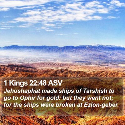 1 Kings 22:48 ASV Bible Verse Image