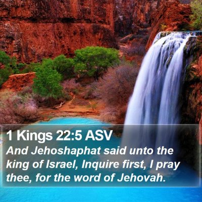 1 Kings 22:5 ASV Bible Verse Image