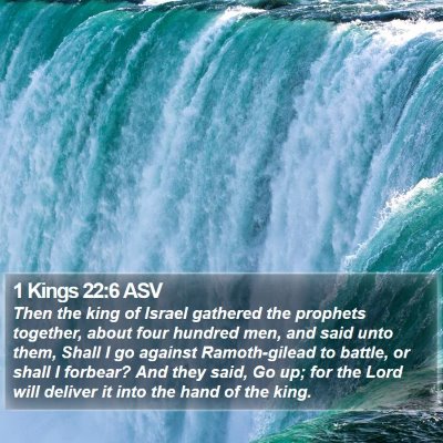 1 Kings 22:6 ASV Bible Verse Image
