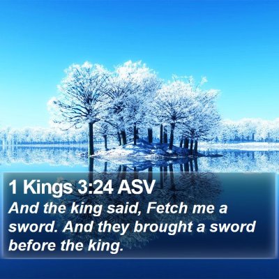1 Kings 3:24 ASV Bible Verse Image