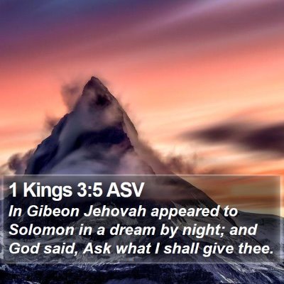1 Kings 3:5 ASV Bible Verse Image