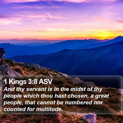 1 Kings 3:8 ASV Bible Verse Image