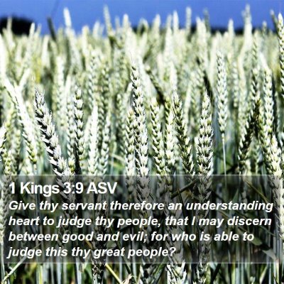 1 Kings 3:9 ASV Bible Verse Image