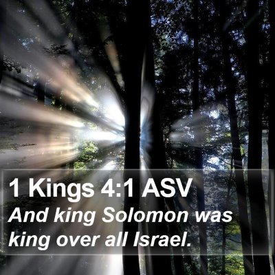 1 Kings 4:1 ASV Bible Verse Image