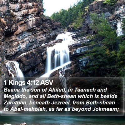1 Kings 4:12 ASV Bible Verse Image