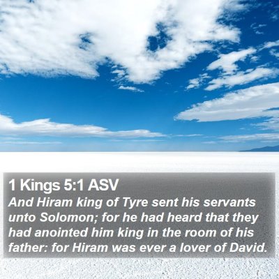 1 Kings 5:1 ASV Bible Verse Image