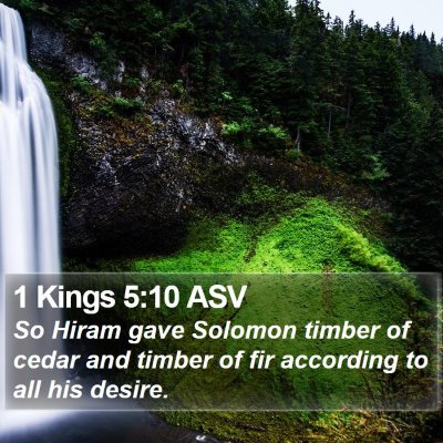 1 Kings 5:10 ASV Bible Verse Image