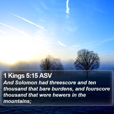 1 Kings 5:15 ASV Bible Verse Image