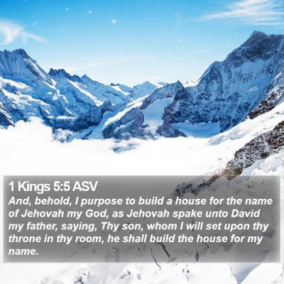 1 Kings 5:5 ASV Bible Verse Image