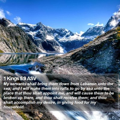 1 Kings 5:9 ASV Bible Verse Image