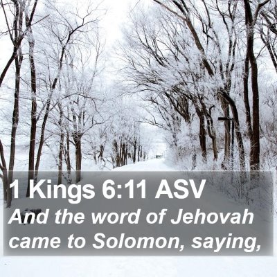 1 Kings 6:11 ASV Bible Verse Image