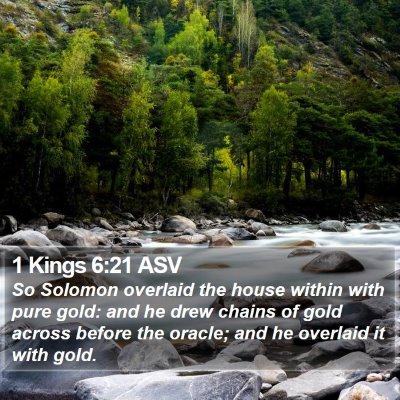 1 Kings 6:21 ASV Bible Verse Image