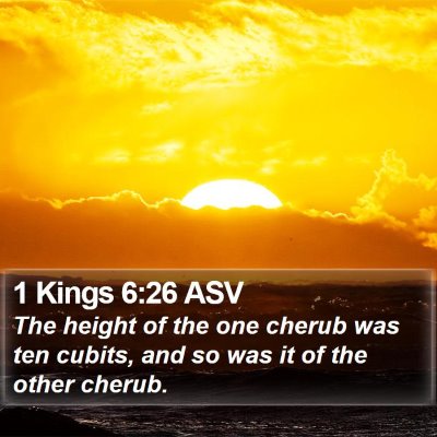 1 Kings 6:26 ASV Bible Verse Image
