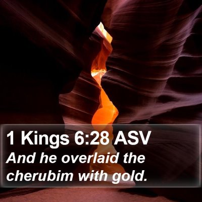 1 Kings 6:28 ASV Bible Verse Image