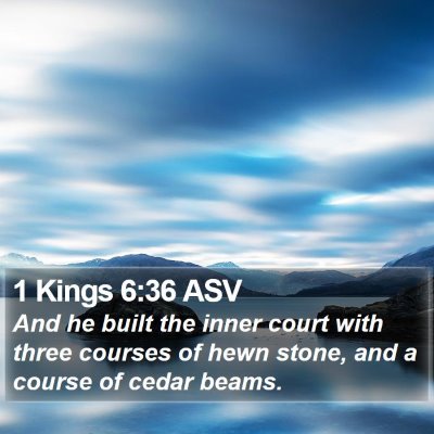 1 Kings 6:36 ASV Bible Verse Image
