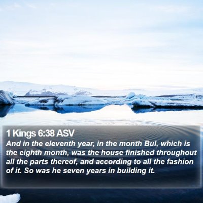 1 Kings 6:38 ASV Bible Verse Image
