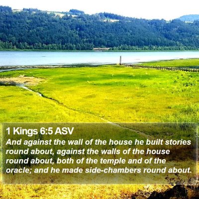1 Kings 6:5 ASV Bible Verse Image