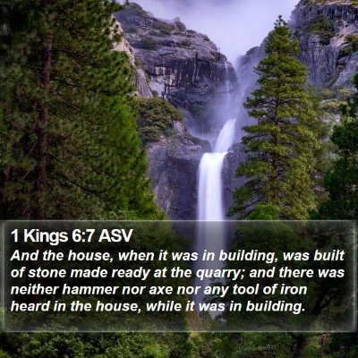 1 Kings 6:7 ASV Bible Verse Image