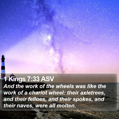 1 Kings 7:33 ASV Bible Verse Image