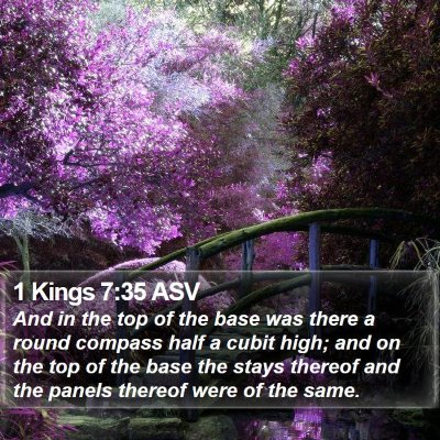1 Kings 7:35 ASV Bible Verse Image