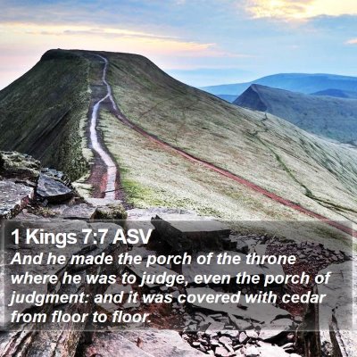1 Kings 7:7 ASV Bible Verse Image