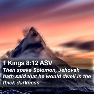1 Kings 8:12 ASV Bible Verse Image