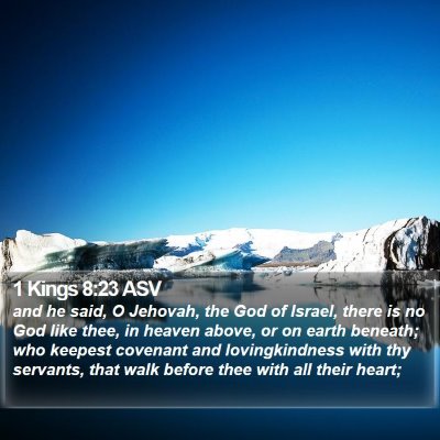 1 Kings 8:23 ASV Bible Verse Image