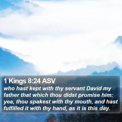 1 Kings 8:24 ASV Bible Verse Image